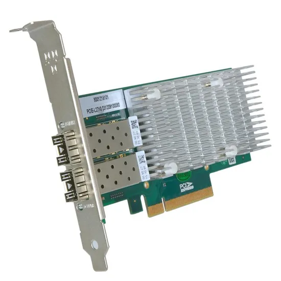 2 X SFP+ 10GB Pcie Riser Card Dual Port Adopt Intel X710-Bm2 Chip Pcie3.0 X8 Adapter Full Height Network Card