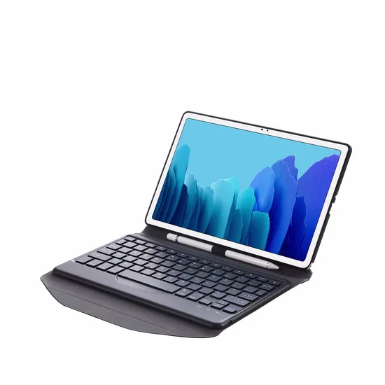 Detachable Wireless Bluetooth Keyboard with Pen Holder Protector Leather Case for Samsung Galaxy Tab A7 10.4 2020