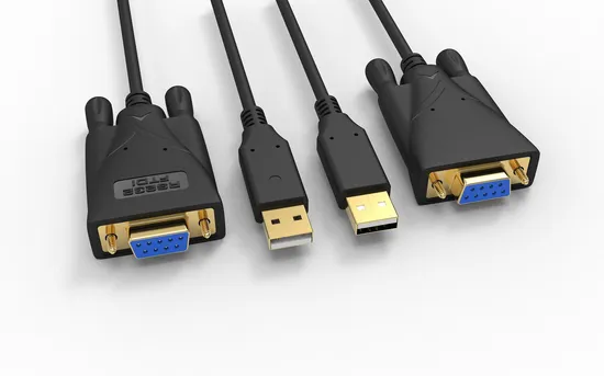 Mini Displayport HD01 DVI VGA Adapter EMI Ftdi Customization Male-Male, 1.2m USB to RS232 Serial Port Data Cable