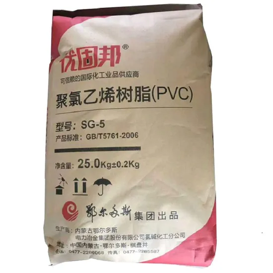 Carbide Based PVC Resin Polyvinyl Chloride PVC Sg3 Sg5 Sg8 with White Powder