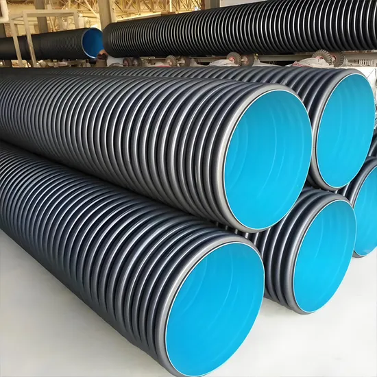 High-Density Polyethylene Double Wall Corrugated Pipes for Sewage