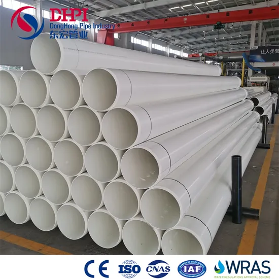 OEM Factroy Dhpi UPVC Sewer Pipe for Public Works and Highway Drainage