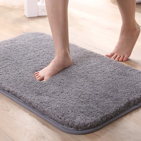 Non Slip Water Absorption Thick Plush Bath Carpet Rug Mat