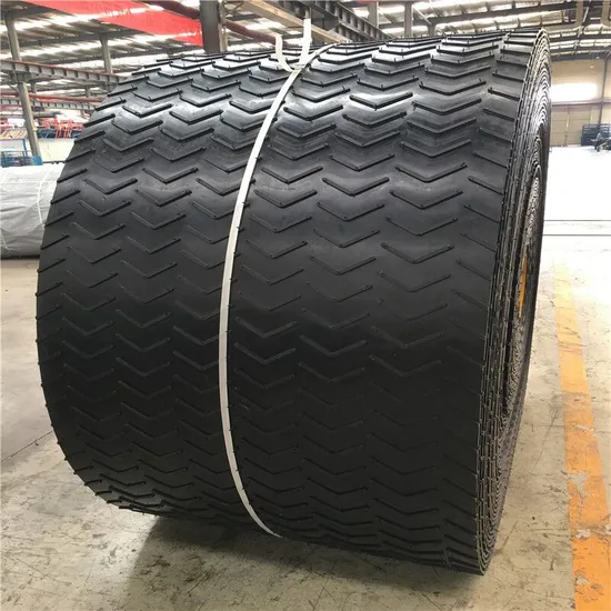 Factory Direct Selling Ep Conveyor Belt V Shaped Wear-Resistant Chevron Rubber Pattern