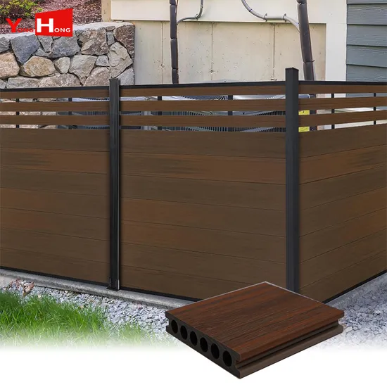 3D Embossed Wood Grain Outdoor Waterproof WPC Flooring Composite Plastic-Wood-Fencing