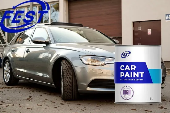 Easy Spraying Excellent Covering Power 1K Silver Car Refinish Paint Automotive Paint