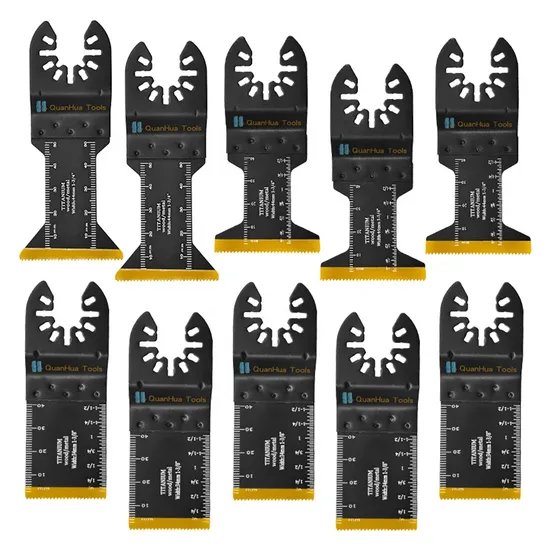 Premium Titanium Oscillating Saw Blades 10PCS Multi Tool Kits