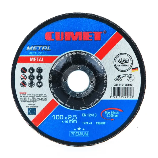 Cumet 4"Cut off Wheel for Metal Abrasive with MPa Factory Price