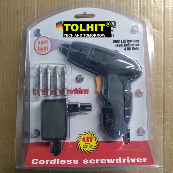 Tolhit 3.6V 3nm 6.35mm Rechargeable Portable Electric Mini Cordless Screwdriver