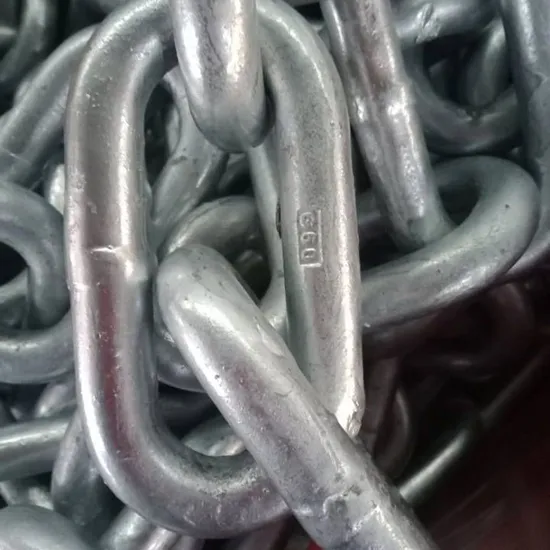 Customize G80 High Strength High Tensile and Quality Metal Welding DIN Standard Self-Color Marine Lifting Chain Fo Ship Equipment or Industry Lifting