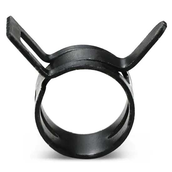Spring Hose Clamps Machine Tension Clamps Black Vacuum Fuel Hose Line Water Pipe Clamp Hoops Air Tube Fastener Clips Manganese Steel Pinch Pressure Clamp
