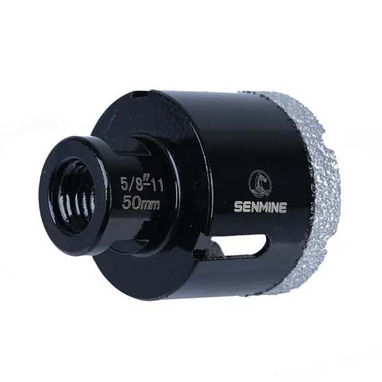 6-60mm M14 Thread Shank Hole Saw Dry / Wet Vacuum Brazed Diamond Core Drill Bits for Angle Grinder Ceramic Tile Granite Marble
