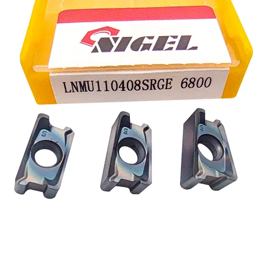 Higher Efficiency CNC Cutting Tools Lnmu110408srge Milling Cutters High Cost Performance Carbide Milling Insert for Steel