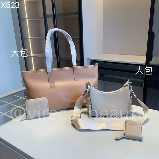 PU Leather Handbag Geninue Women Fashion Designer 5A Top Quality Tote Bag Set Cross Designer Replica Women Bag Set Women Handbag