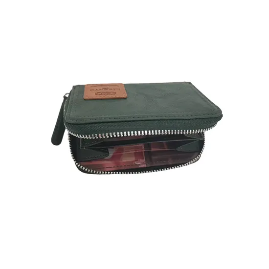 Waterproof Men′s Leather Wallet with Zipper