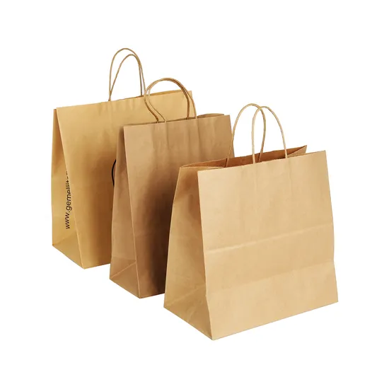 Custom Take Away Bread Paper Bag Kraft for Food