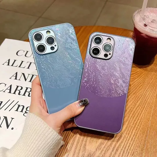Fashion Women′s Tempered Glass Phone Case for Samsung Galaxy S23 Ultra/Galaxy S23 Plus/Galaxy S23 Fe