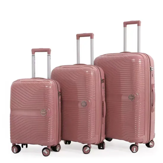 2023 Bavul PP Valiz Seti OEM/ODM 3PC Set PP Hard Shell Travel Bag Luggage Suit Case