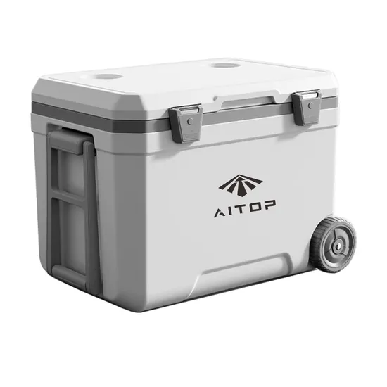 High Performance Hard Insulated Cooler Box 50L Capacity Coolers with Wheels