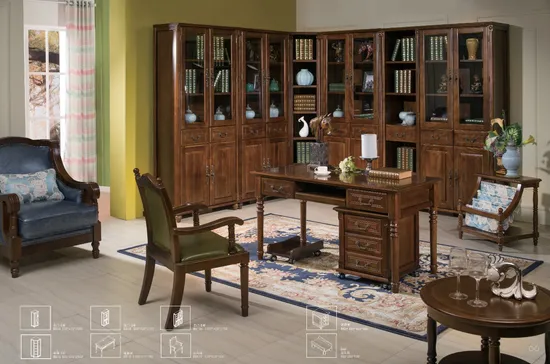 Wooden Computer Desk with Drewer