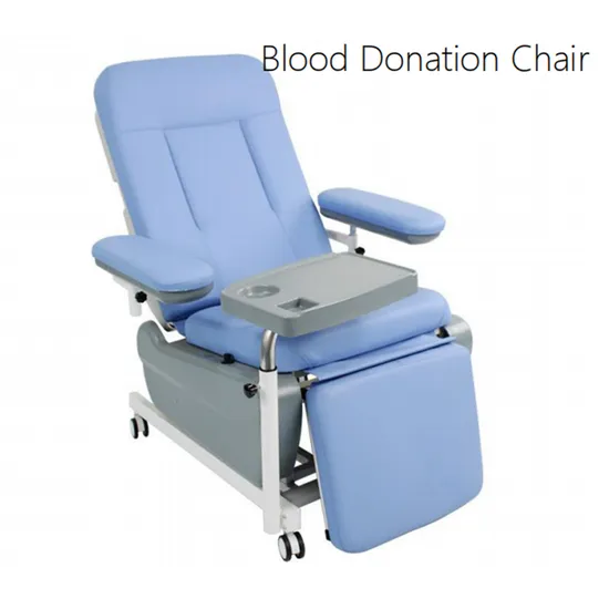 Hochey Factory Hospital Manual Blood Donor Chair Phlebotomy Chair Dialysis Hemodialysis Chair