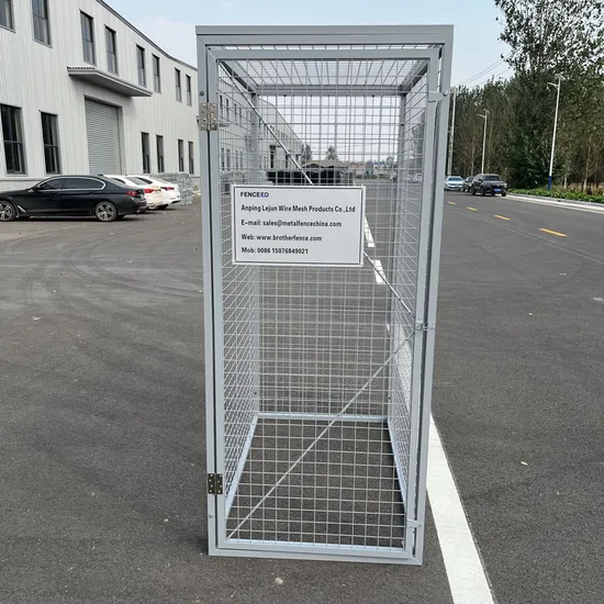 Horizontal / Vertical Wire Mesh Bike Storage Lockers Manufacturer