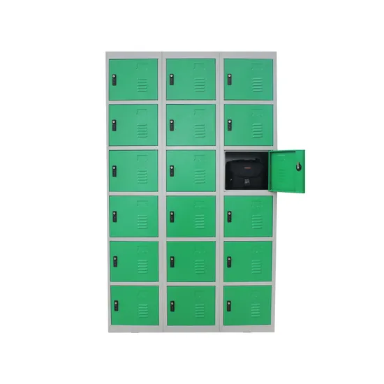 Modern Office/School Furniture Steel 18 Door Gym Use Cabinet Metal Clothes Storage Wardrobe Locker