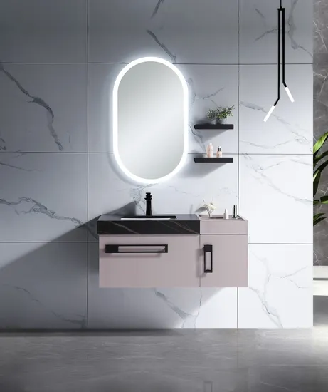 Ss6063 LED Lighted Mirror Bathroom Cabinet with Backlit Mirror