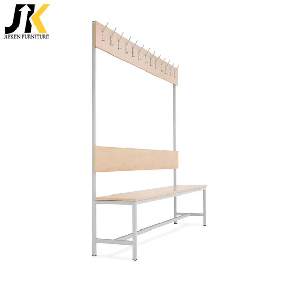 Changing Dressing Room Cloakrooms Plastic Wood Seats Steel Locker Long Wooden Metal Bench