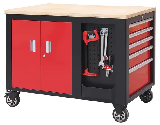 Professional 10 Drawers and Two Doors Workbench Workshop