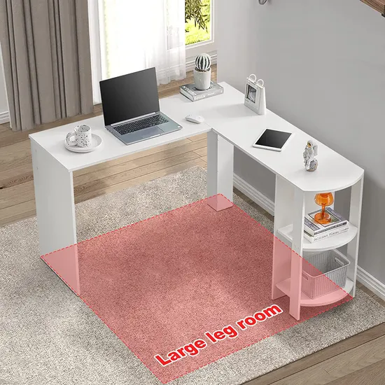 Stylish L-Shaped Office Desk for Productive Work Environments