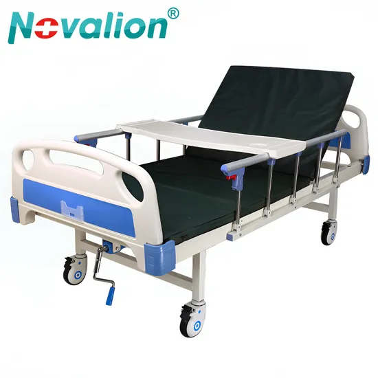 Single Wholesale Adjustable Single Crank ABS Hospital Flat /Equipment /Care /Electric Patient Medical Bed