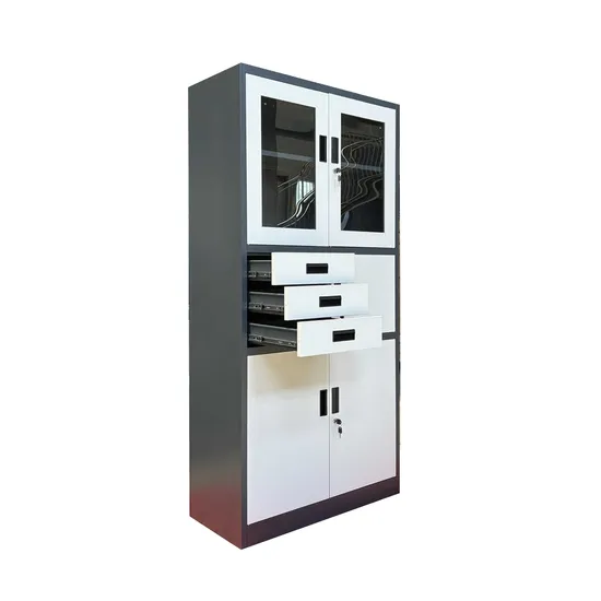 Glass Door File Cabinet Steel File Cabinet Office Storage Cabinet Locker