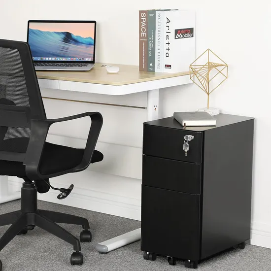 Wholesale 2/3/4 Office Drawer Cabinet Metal Storage Cabinet 4 Drawer File Cabinet in Factory