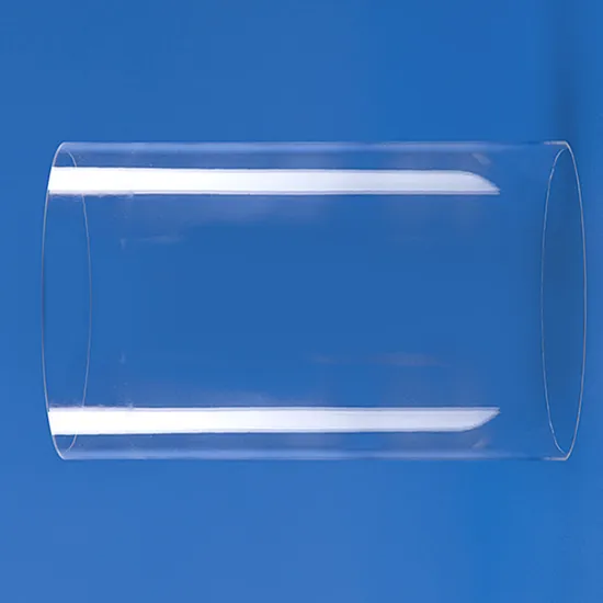 Fire Polished Transparent Pipes Both Sides Open High Purity Glass Quartz Tube