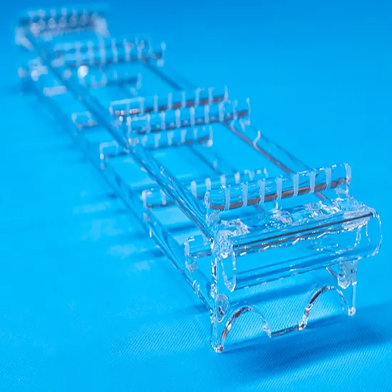Hongyang Clear Semiconductor Diffusion Quartz Glass Wafer Carrier Transparent Quartz Slotted Boat