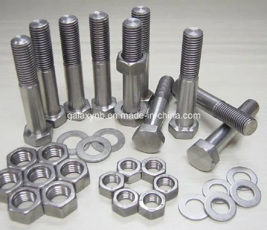 Titanium Bolts and Titanium Standard Parts Gr2 for Heat Exchanger