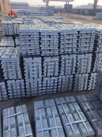 Top Quality Raw Materials Zinc Ingot Shg99.995%/Zn99.99/Zn99.95/Zn99.50/Zn98.50 Zinc Unalloyed Ingot Zn1/Zn2/Zn3/Zn4