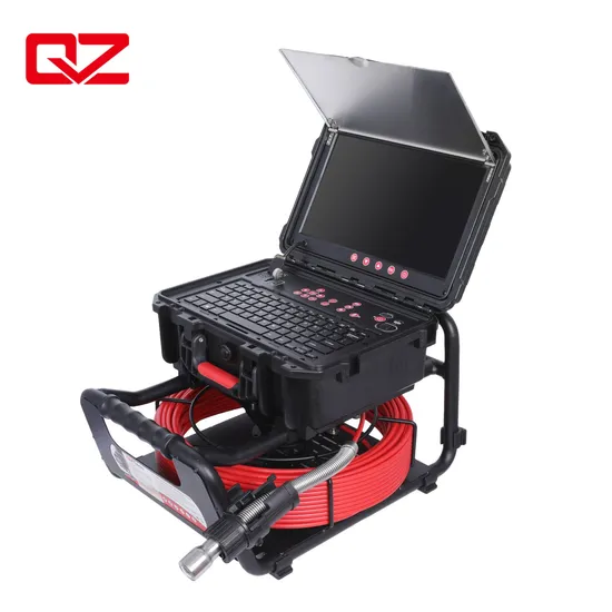 Qyteco 13.3inch Screen 29mm Sewer Inspection CCTV Camera with 150° Wide Angle and Meter Counter