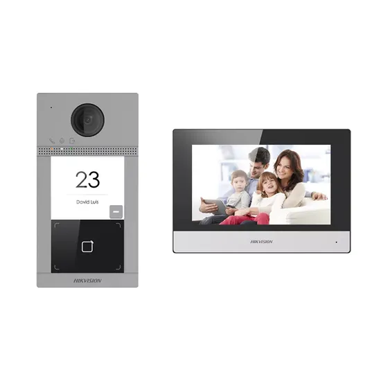 Hikvision Villa Wireless WiFi Door Intercom System Ds-Kis604-P IP Video Intercom Kit
