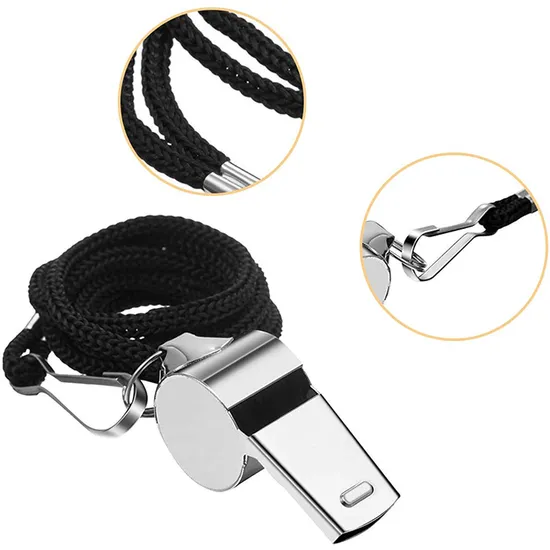 2025 Metal Whistles for Training and Games Survival Emergency Whistles