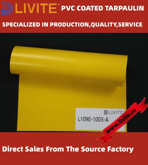 Livite 760GSM Anti-UV Clear PVC Tarpaulin Sheet Fabric PVC Tarpaulin Roll for Tent/Car Cover/ Truck Cover Tarp