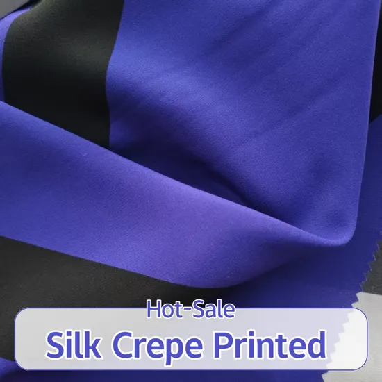 Wholesale Natural Plain Dyed Mulberry Silk Fabric Crepe for Women Clothing Silk