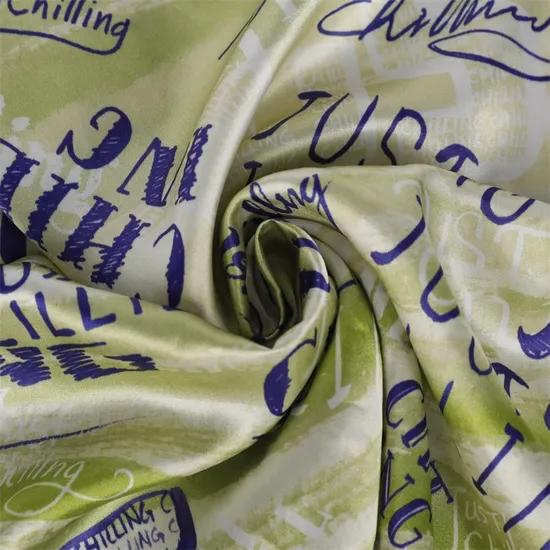 Yigao Textile Acetate Satin Fabric Print Fabric for Silk Scarf