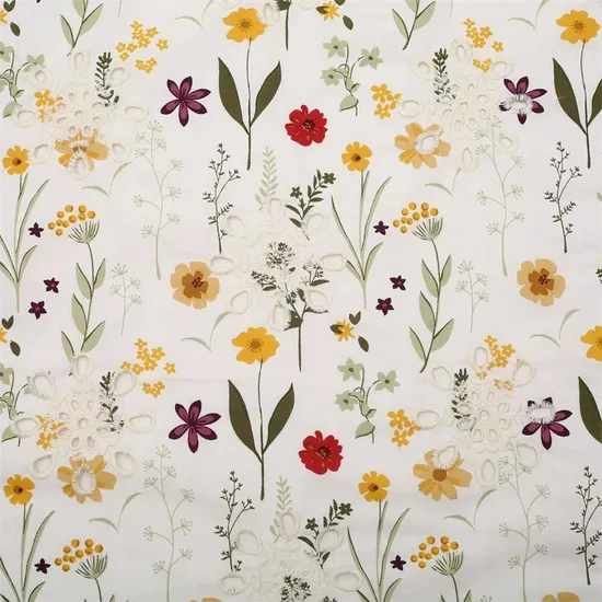 Premium Cotton Embroidered Fabric for Elegant Women′s Dresses and Summer Outfits