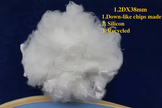 Grs Recycled Polyester Staple Fiber Filling Raw Virgin Material Polyester Fiber