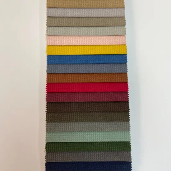Anti Scratch Home Textile Recycle Woven Yarn Dyed Polyester Sofa Fabric for Upholstery Office Furniture