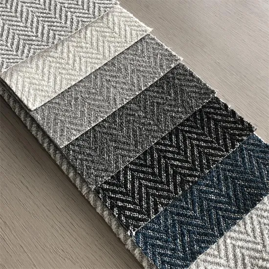 Wavy Grain Two-Tone Sofa Fabric for Upholstery Decor