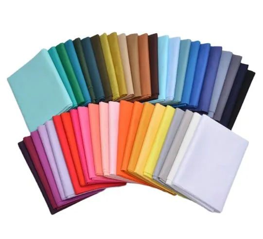 Milky Way Brand Trueran Dyed Poplin Tc Fabric Polyester Cotton 45X45 110X76, 45/46" Woven Plain Weave Poplin Fabric