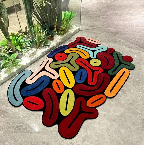 Fancy Customization 3D Large Living Room Bedroom Mats Home Decoration Area Carpets and Rugs